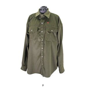 Gary Ness Green Shirt Jacket Men’s Size XXL Outdoor Hunting Shooting Utility
